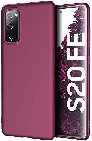 X-level Samsung Galaxy S20 FE Case, [Guardian Series] Ultra Thin Slim Soft Flexible TPU Bumper Matt Finish Protective Phone Cover Case for Samsung Galaxy S20 FE 5G - Wine red