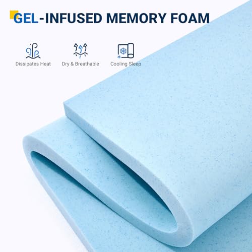 Image of Avenco Full Size Mattress, 10 inch Full Mattress in a Box with Gel Memory Foam, Medium Firm Mattress for Pressure Relief & Back Pain, Motion Isolation, CertiPUR-US Certified