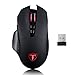 Price comparison product image UrChoiceLtd® 2016 ET X-11 2.4GHz Wireless Mouses Adjustable 4800DPI 7 Buttons Usb Optical Gaming Mouse Mice for Mac PC Laptop Desktop Notebook (Black 2)