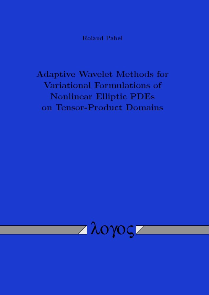 Buy Adaptive Wavelet Methods for Variational Formulations of Nonlinear Elliptic Pdes on Tensor-Product Domains — BookShops.in