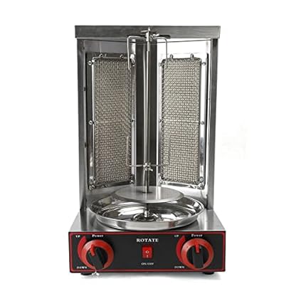 Dönergrill Gyrosgrill, 3000W Gas Doner Kebab Machine, Edelstahl Grill Grillmaschine Tischgrill Vertikal Hähnchengrill 220V – Bild 8