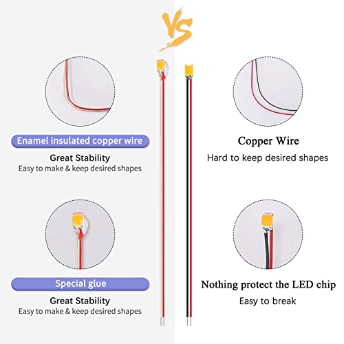 DiCUNO Mini LED 0805 precablati, micro LED SMD