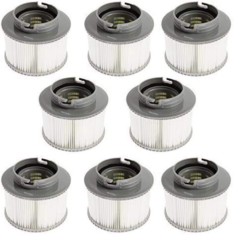 Mscomft Replacement Filter Cartridges for MSPA Bubble Spa Hot Tubs (Enhanced 2020 version to fit all models) (8pcs)