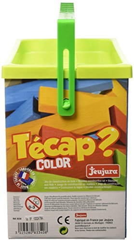 41UPGOX9QNL Jeujura - Tecap Color - 200 Pieces - Jeux de Construction- Jeu de planchettes - Pour faire un maximum de constructions - Laisser libre son imagination - Manipulation - Créativité - 8334