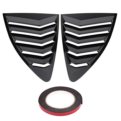 Qiilu Side Window Scoop Louvers 1 Pair Left Right Rear Side Window Carbon Fiber Louver Vent Cover For 86 Gt86 Scion Frs Subaru Brz 2013-2018 #TOP20