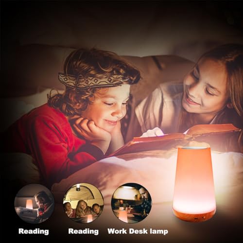 Lámpara táctil colorida para mesa de noche pequeña miniatura 6