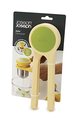 Joseph Joseph 20101 Helix Citrus Juicer Ergonomic Twist-Action Hand Press Stainless Steel, 1 Ea, Yellow #TOP6