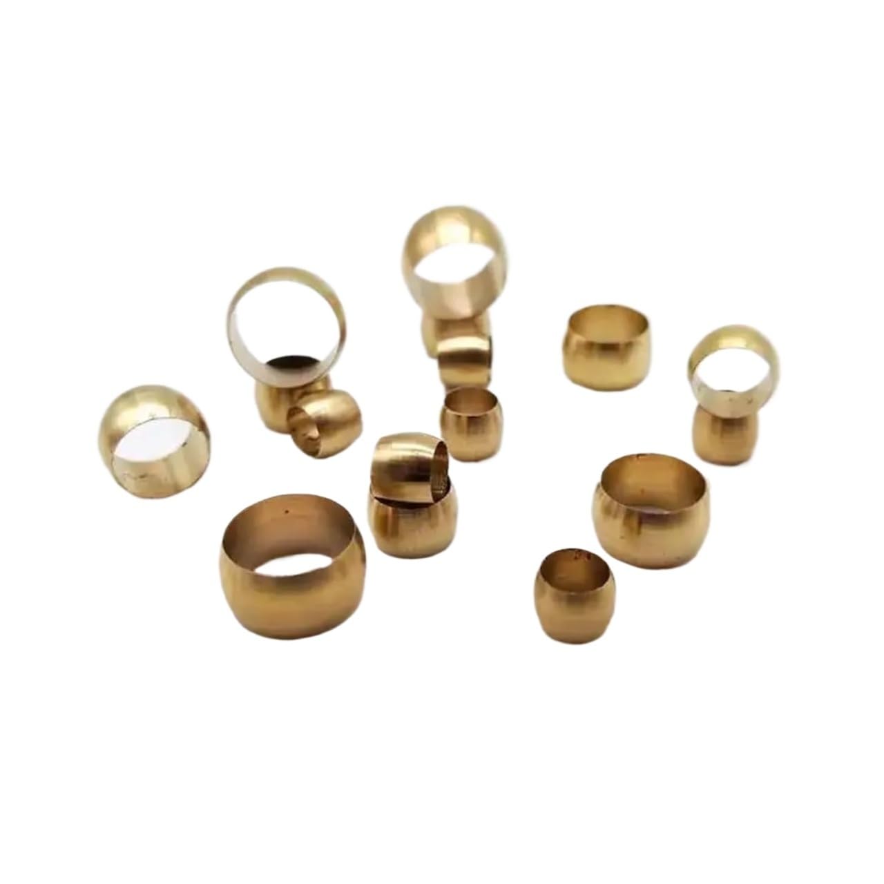 Zzsthvqwm One Color Centralized Lubrication System Brass Dbl Taper Ferrule Seal Rings Tube 10 Pcs Mult Sizes(4Mm)