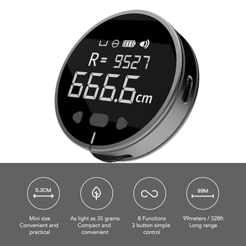 Cinta métrica digital electrónica con pantalla LCD 1.8 pulg miniatura 6