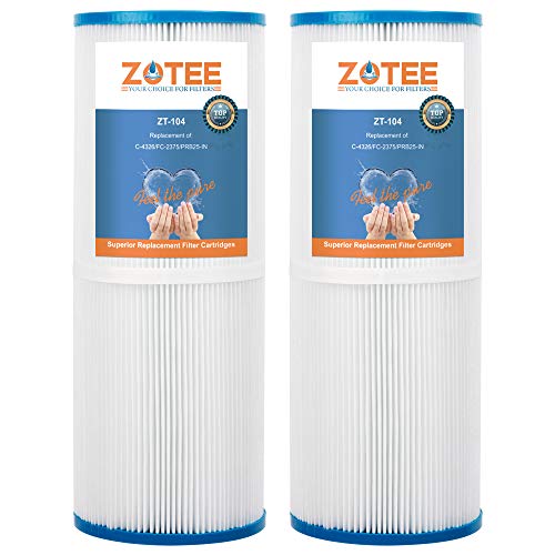ZOTEE PRB25-IN Spa Filter Cartridge Compatible with C-4326,Darlly 42513,Guardian 413-106,Filbur FC-2375,Pentair R173429,3005845,17-2327,100586,33521,25392,817-2500,Hot Springs Spa Filters,2 Pack