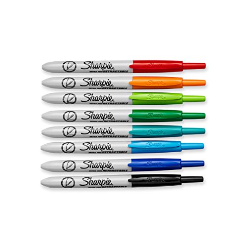 Sharpie Retractable Permanent Markers, Ultra Fine Point, 8 Count - image 2