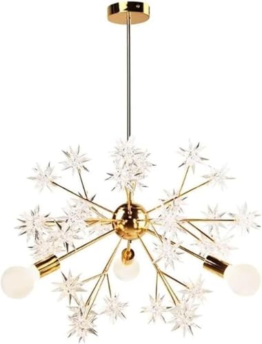 Lustre 3 têtes au design moderne pour éclairage de salon et de restaurant