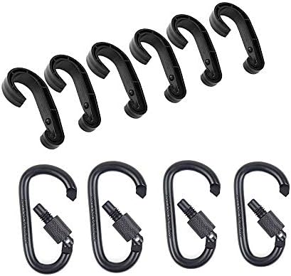 EZYKOO Hook for Cargo Net Hook Replacement Pack of 10, Fit for Car Roof Net, Truck Bed Net