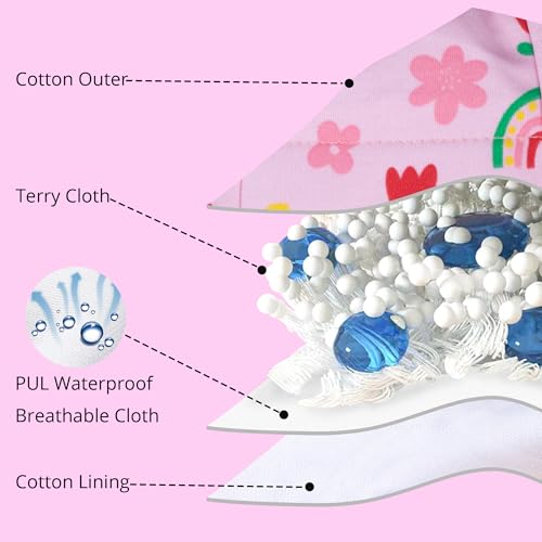 Image of BIG ELEPHANT Toddler Training Pants, Soft Cotton Absorbent Training Underwear for Baby Boys & Girls