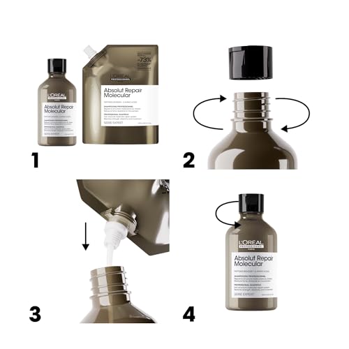 L’Oréal Professionnel Serie Expert Absolut Repair Molecular shampoo rinforzante per capelli rovinati 500 ml - 5