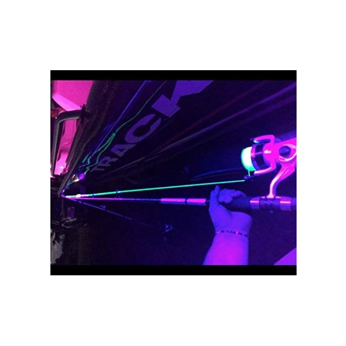 Buy 2 4ft UV LED Black Light Night Fishing LED Strip UV Ultraviolet