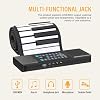 Roll Up Flexible Piano Keyboard 88 Keys, Portable Lightweight Electronic Piano with Speakers, USB MIDI Output for Teaching (US Plug)