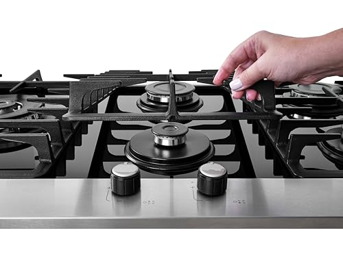 FISCHER COOKTOP À GÁS 5 BOCAS PLATINIUM MESA VIDRO PRETO 33810-92122