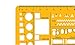 Liquidraw 1:100 Scale Architectural Scale Ruler Drawing Template Stencil Architect Technical Drafting Supplies, Architecture Furniture Design Symbols for House Interior Floor Plan