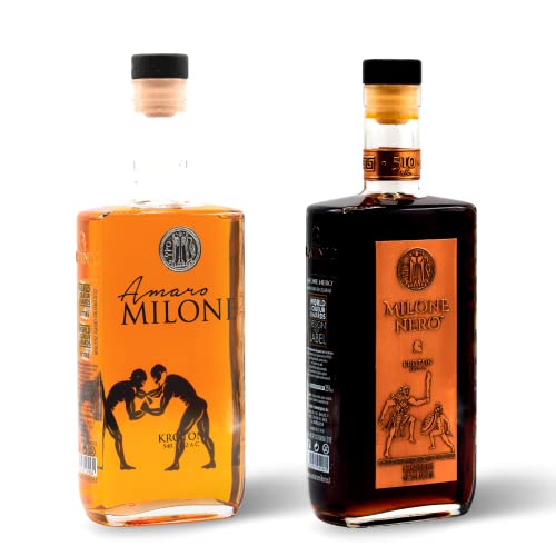  Amaro Milone 700ml e Milone Nero 700ml - amari prodotti in Calabria e premiati come migliori Amari al Mondo.