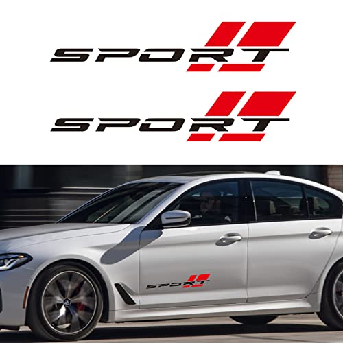 Congcong Sports Decal Advanced Automotive Vinyl Decal (2 Pieces)  (Black Red) #TOP22