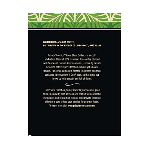 Private Selection Kona Blend Coffee Individual Serving Pods K-Cup #TOP2