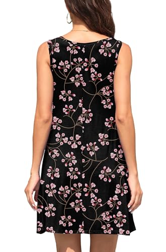 Image of WEACZZY Women Summer Casual Swing T Shirt Dresses Beach Cover up Loose Dress