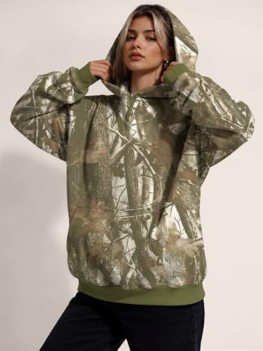 Image of Trendy Queen Women Oversized Hoodies Fall Outfits | Gentle Skin Feel, Aesthetic Drop Shoulder, Large Kangaroo Pocket, Seamless Daily Outfit Match