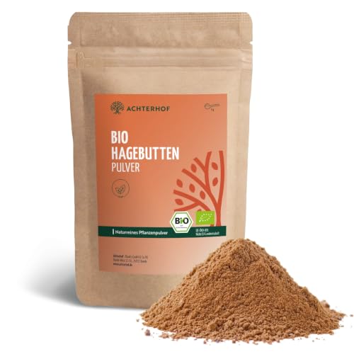 Produktfoto von Hagebuttenpulver Bio 500g | ganze Hagebutte gemahlen | fruchtiges, süß-würziges Aroma | 100% Bio Hagebutten Pulver in&hellip;