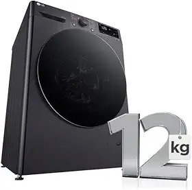 Lava e Seca Smart com Inteligência Artificial AIDD 12Kg LG VC5 CV3012MC5 Titanium (127, Volts)