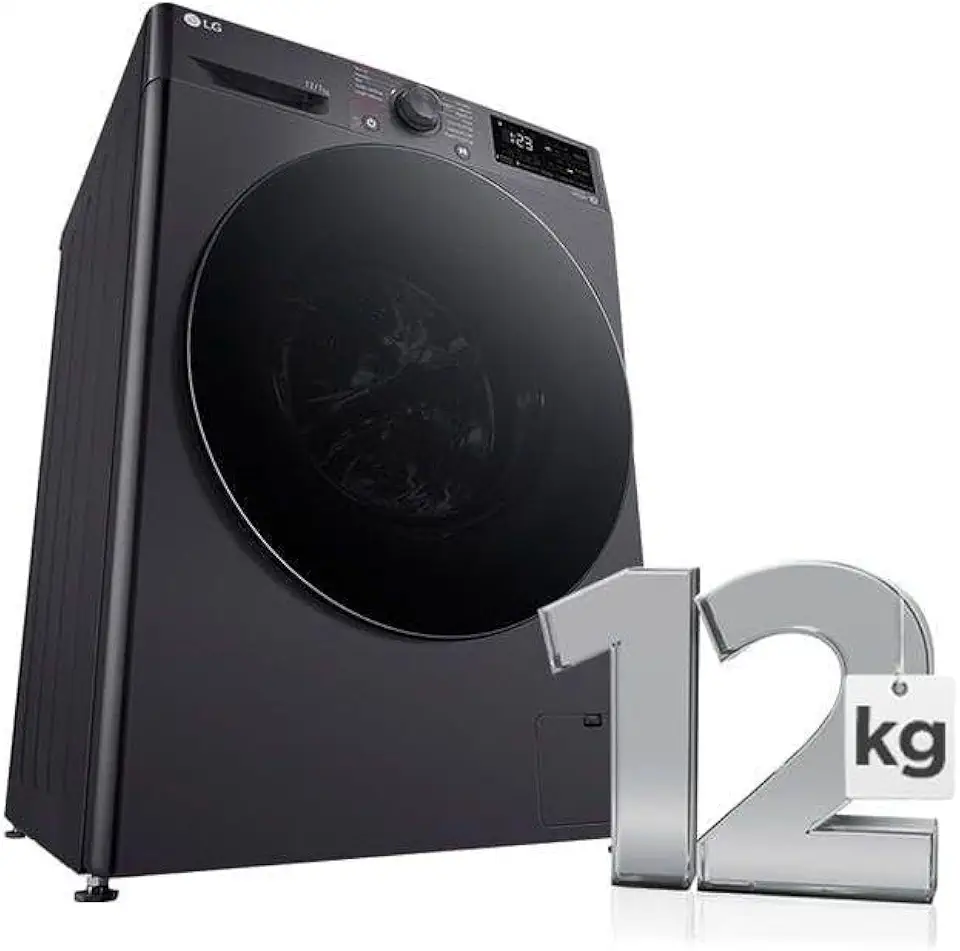 Lava e Seca Smart com Inteligência Artificial AIDD 12Kg LG VC5 CV3012MC5 Titanium (127, Volts)