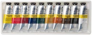 Winsor and Newton 2190517 ガレリア アクリル チューブカラー10個セット 60ml 容量