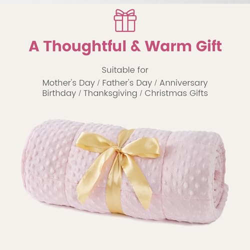 Thumbnail image for Wemore Minky Dot Weighted Blanket for Adults