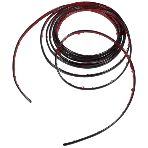 Alipis Bordure Adhésive Décorative Noire 5 Mètres Moulure Autocollante pour Murs et Plinthes Protection D’Angle Polyvalente pour Décoration Intérieure et Finition de Papier Peint