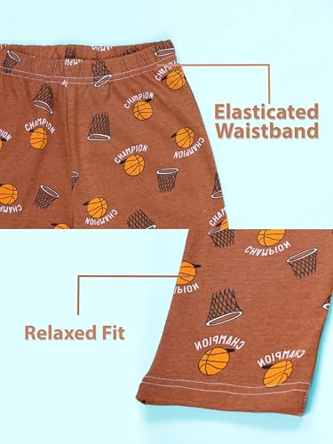 Image of KiddoPanti Boys Printed Pyjama | 100% Cotton Single Jersey Fabric | All Over Printed Design | Relax Fit & Ankle Length | Pyjama Pant