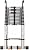 MEWVABKW Attic Access/Roof Top Tent Telescoping Ladder with Removable Swivel HooksAluminum Folding Telescopic Extension Ladder Tallest 5m 6.2m 7m 8m, Load 300lbs Chaser of Light