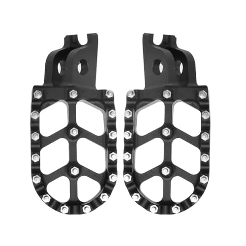 Pédales de moto CNC en aluminium noir de haute précision pour Honda CR et CRF