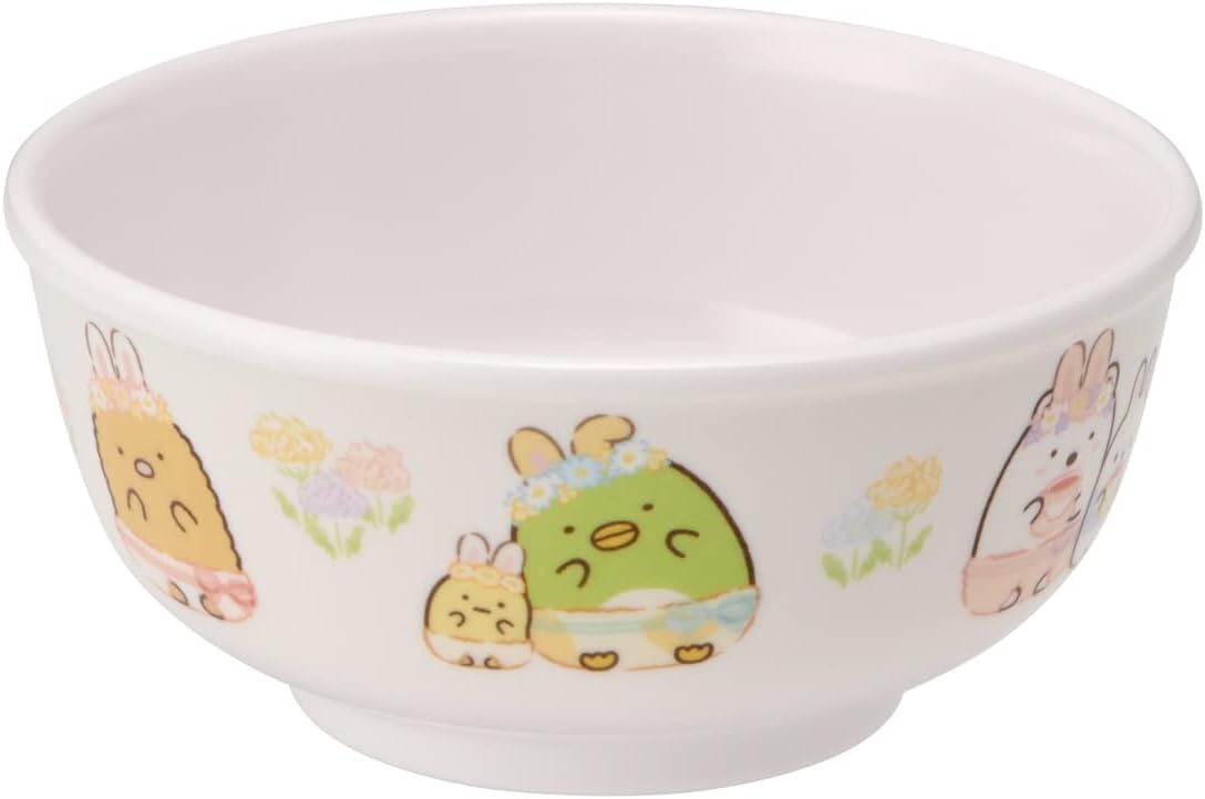 Skater M320-A Melamine Rice Bowl, 8.5 fl oz (240 ml), Sumikko Gurashi Rabbit Rice Bowl