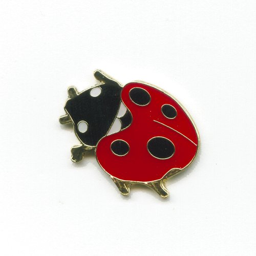 Marienkäfer Ladybug Insekt Tiere Glücksbringer Metall Button Pin Anstecker 0498 Cover