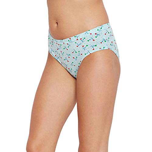 Image of BODYCARE Women's 100% Cotton Printed Briefs - 3600-D