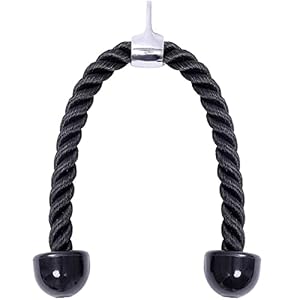 Triceps Touw Zwart Triceps Dubbele Training Multi Fitness Touw Rope Training Pull Down Touw Antislip Biceps Trainen Met…