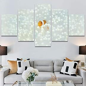 SIGNWIN 5 Panel Canvas Wall Art Modern Art...