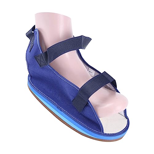 OATIPHO Foot Fracture Protective Shoes Gypsum Shoe Cover for Broken Toe Comfortable Sole Strap Unisex Design for Injury Support Blue