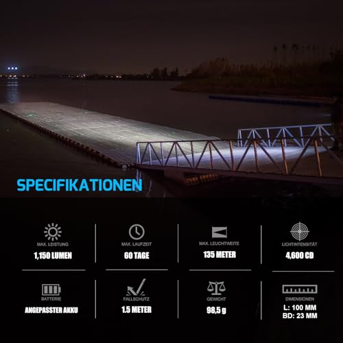 OLIGHT S2R II LED Taschenlampe mit wiederaufladbarem Akku