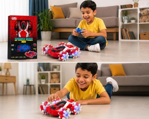 Image of Umadiya Remote Control Drift Stunt Car Toy 4x4 RC Car for Kids & Adult High Speed Racing Drift 2.4GHz Car with Mist Spray Smoke 360 for Kid Off Road Rechargeable USB Type C Upto 60m Range