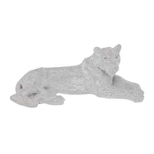 Deco 79 Polystone Leopard Decorative Sculpture Floor Home Decor Statue