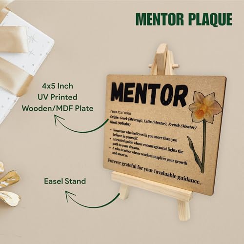 tinydabba Wooden Definition Plaque with Easel – Mentor Gift by tinydabba - 5