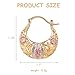 Virgen De Guadalupe Earrings - Virgin Mary Guadalupe Earrings, Virgen De Guadalupe Earring for Women, Copper Plated with Gold Virgin Mary Flower Basket Earring，Virgin Mary Catholic Jewelry (Gold)