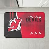Northwest NHL New Jersey Devils Embossed Anti-Fatigue Mat, Cushioned Kitchen Floor Rug, Non-Slip PVC Standing Comfort, 18 x 30 in