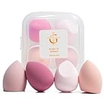 Make up Sponge Set- 4 Pcs Variety Makeup Sponges for Foundation, Powder - Beauty Blenders for Face & Body- Make up Sponges - Makeup Sponges Pack with Case- 4 Pink Beauty Blenders